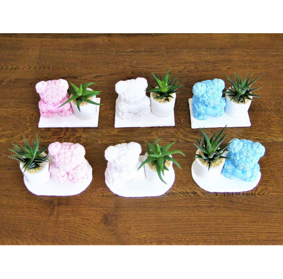 Serie 6 orsi teddy colorati