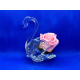 Cigno cristallo e rosa stabilizzata