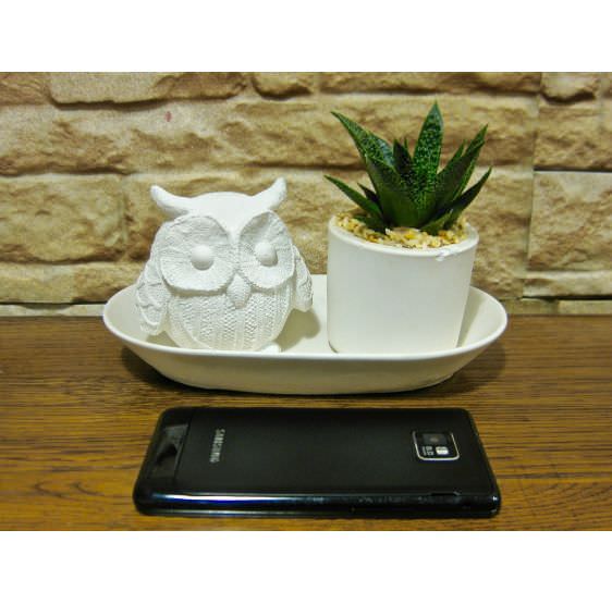 tris gufi base ovale 3 dimensioni