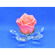 Fiore piccolo cristallo e rosa